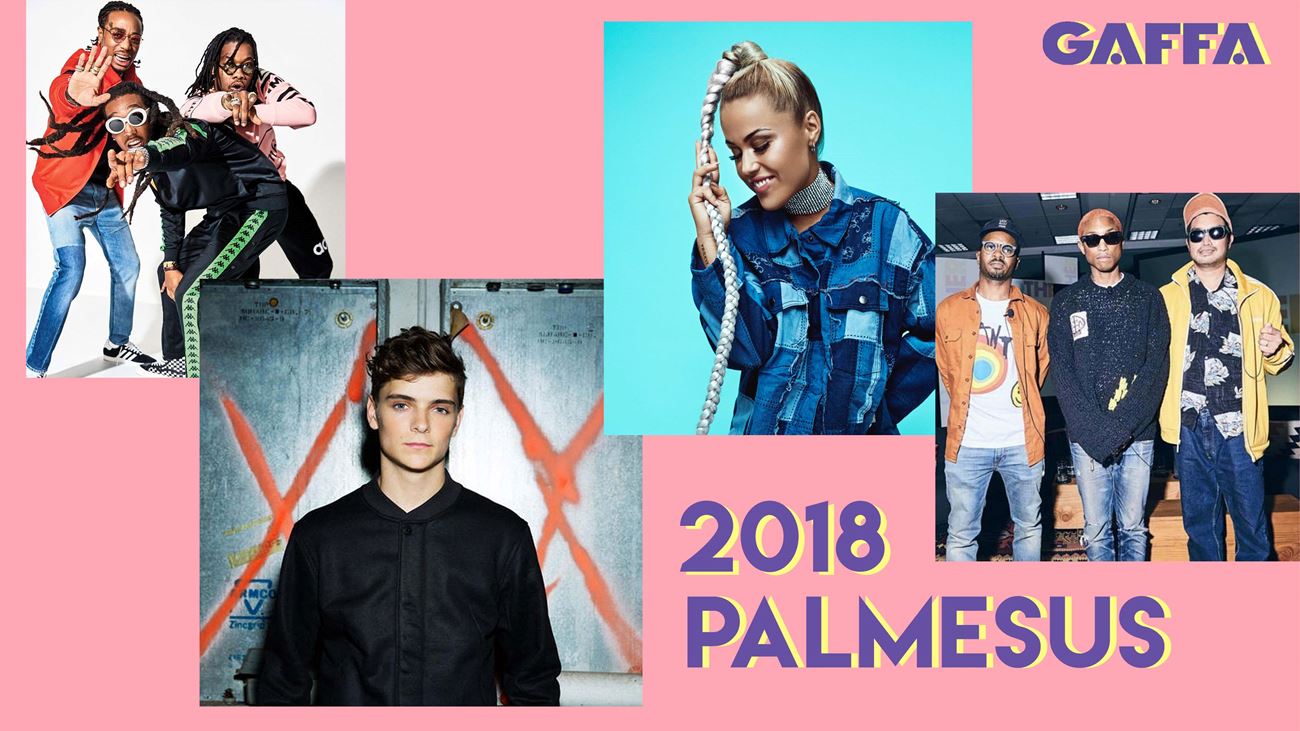 SPILLELISTE: Palmesus 2018