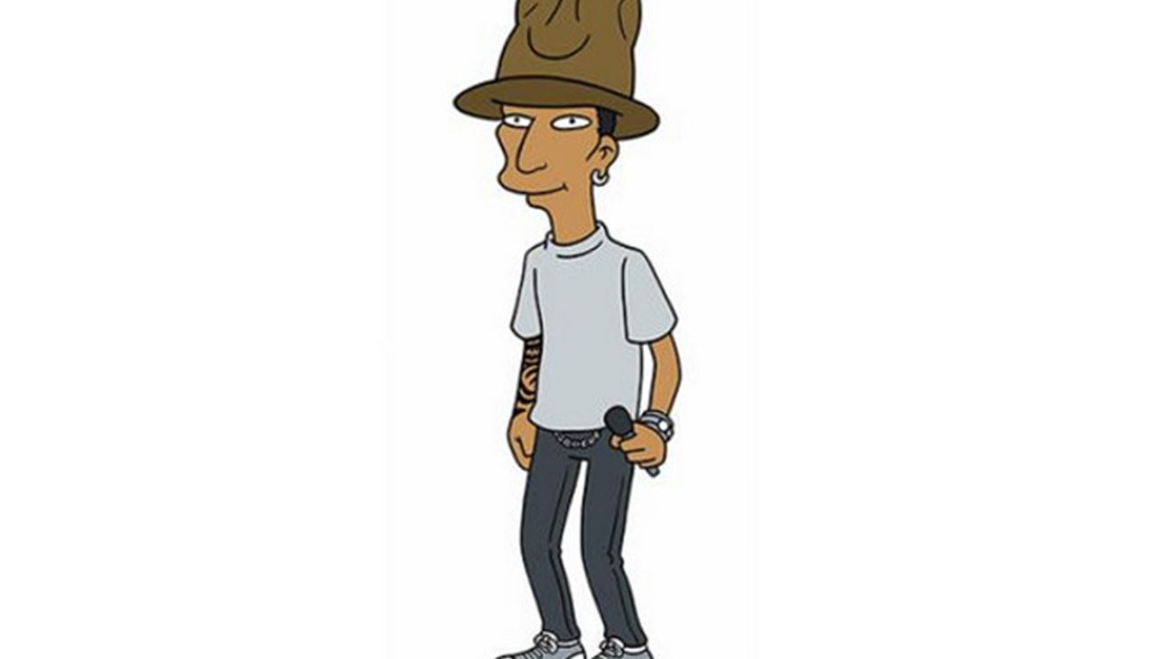 Pharrell Williams blir Simpsons-figur